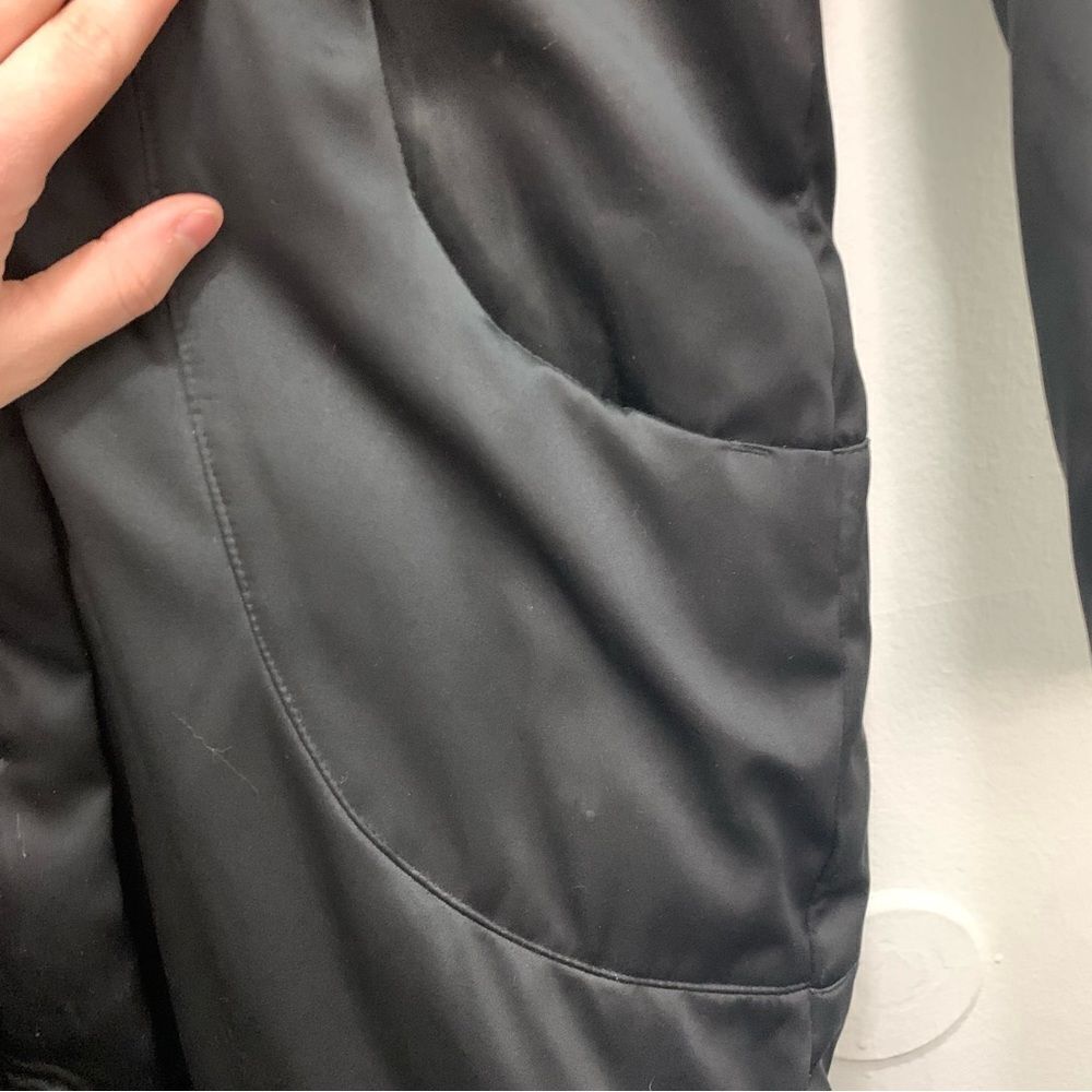 Elie Tahari Long Black Puffer Jacket - Picture 12 of 16